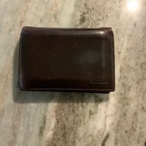Coach - Mens’ Leather Wallet - in Brown Leather.
